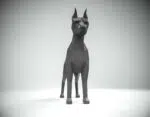 Dobermann Papercraft Origami 3D