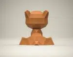 Papercraft de ursinho em origami 3D