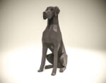 Papercraft di cane tedesco in origami