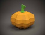 Papercraft zucca per Halloween in origami 3D