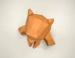 Papercraft de ursinho em origami 3D