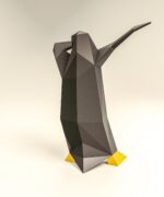 Papercraft de pingouin qui dab en origami 3D