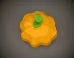 Papercraft de abóbora para Halloween em origami 3D