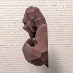 Papercraft torse de Kong en origami 3D