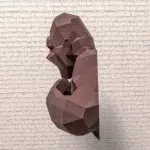 Papercraft torse de Kong en origami 3D, vue 5