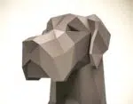 Papercraft Deutscher Hund als Origami