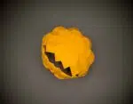 Papercraft de abóbora para Halloween em origami 3D