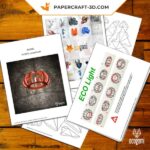 Papercraft d'abat-jour ECO en origami