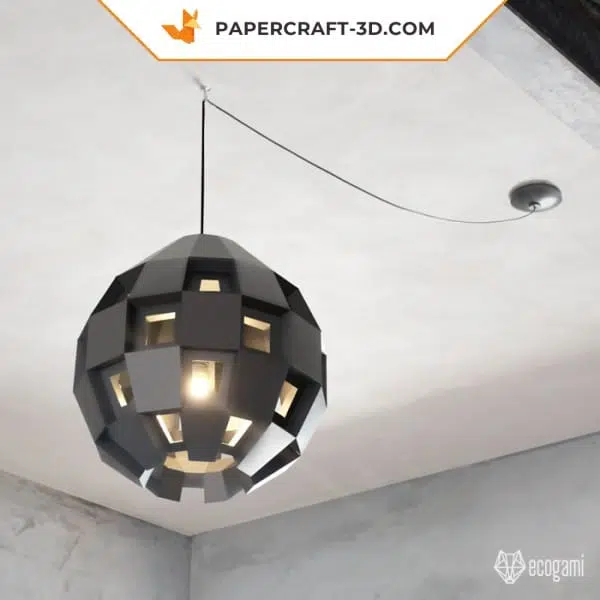 Paralume MOD in origami 3D