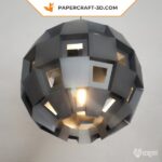 Papercraft d'abat-jour MOD en origami 3D