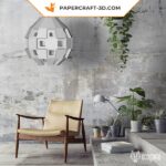 Papercraft d'abat-jour MOD en origami 3D