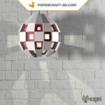 Papercraft d'abat-jour MOD en origami 3D