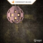 Papercraft d'abat-jour MOD en origami 3D