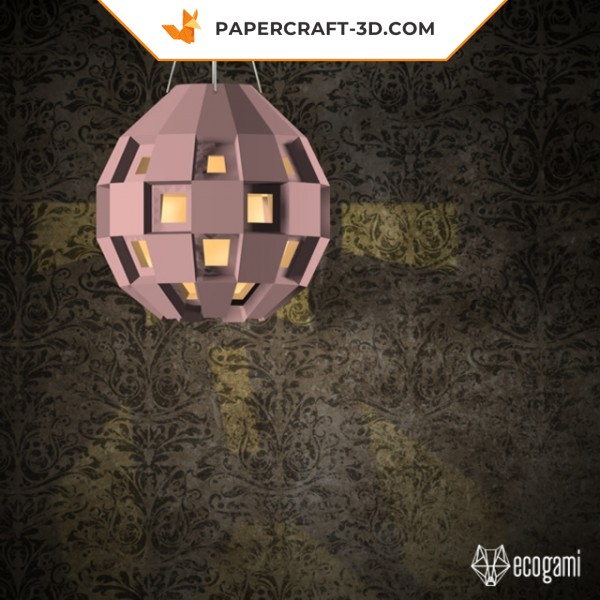 Papercraft d'abat-jour MOD en origami 3D