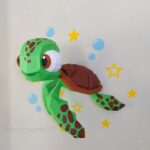 Papercraft de Samy, bébé tortue en origami 3D