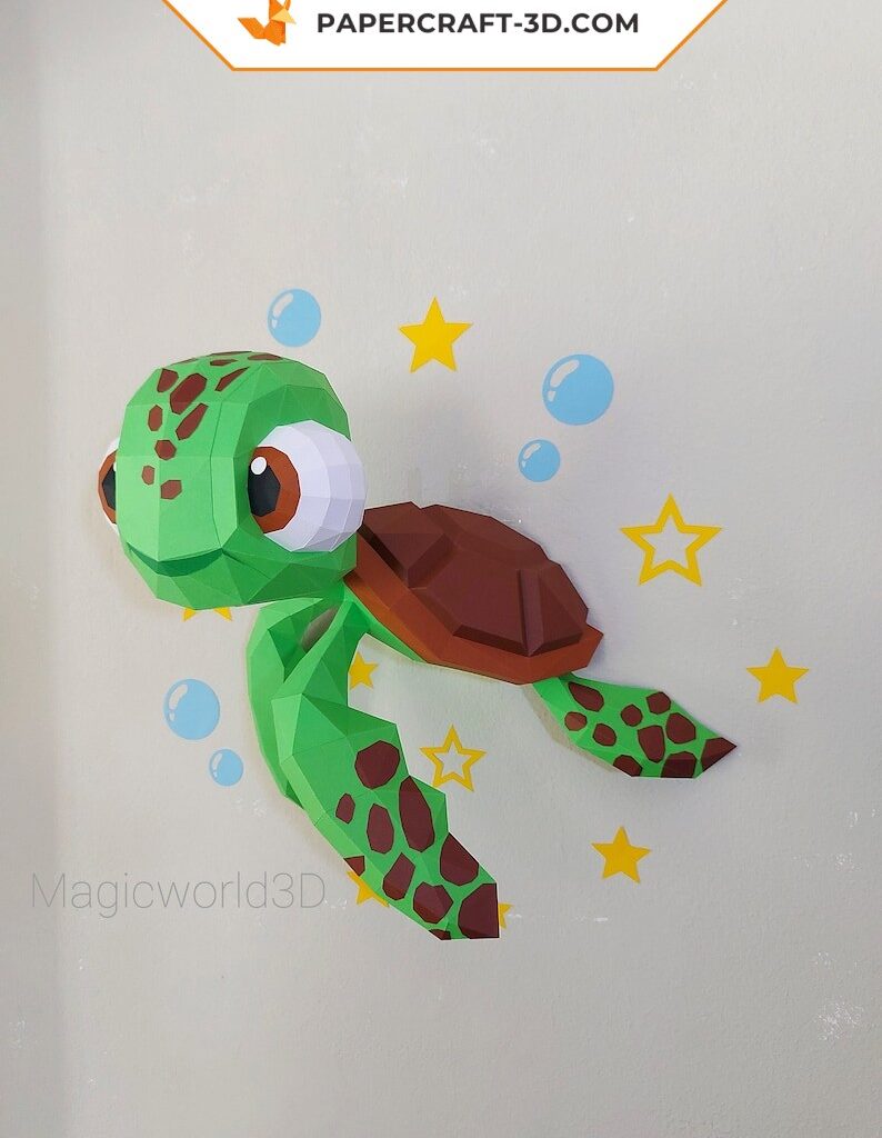 Samy Papercraft, Baby Turtle in 3D Origami