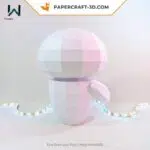 Eve papercraft 3D adorable, weergave 3