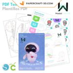 Papercraft d'Eve robot en origami 3D