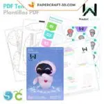 Eve papercraft 3D adorable, weergave 6