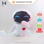 Papercraft d'Eve robot en origami 3D