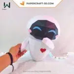 Eve papercraft 3D adorable, weergave 4