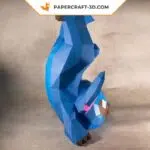 Papercraft Stitch acrobático 3D