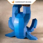 Papercraft of Stitch acrobatic in 3D