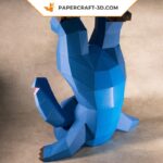 Papercraft of Stitch acrobatic in 3D