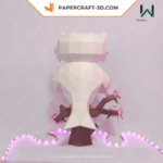 Papercraft chouette avec bébés en origami