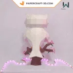 Chouette avec bébés papercraft 3D, weergave 3