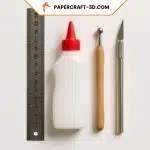 Essential equipment kit (glue, folding knife, ruler, paper cutter)