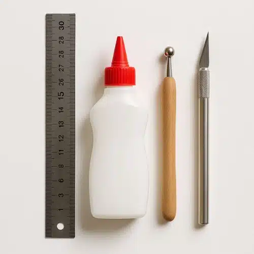 Papercraft letter D in 3D origami