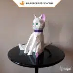 Papercraft 3d chaton, weergave 2