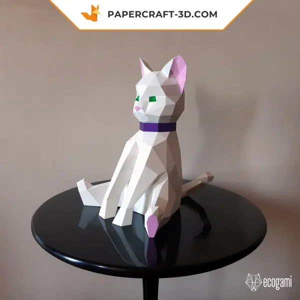 Papercraft 3d chaton, weergave 2