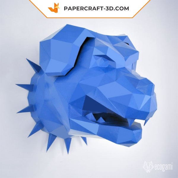 Papercraft chess queen in 3D origami