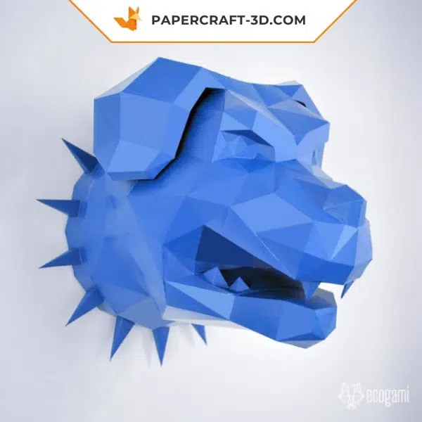 Rottweiler Papercraft als 3D-Origami