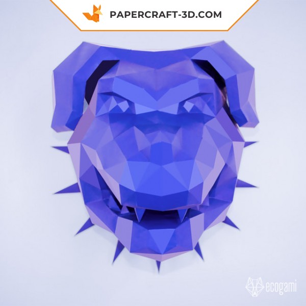 Papercraft de rottweiler en origami 3D