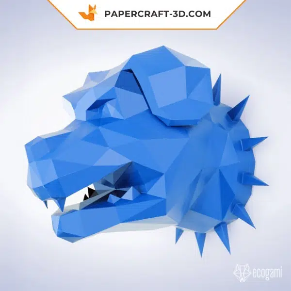 Papercraft de rottweiler en origami 3D