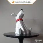 Papercraft 3d chiot mignon, weergave 2