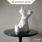 Papercraft 3d chiot mignon, weergave 4