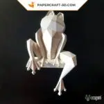 Papercraft 3d grenouille : modèle DIY pour une déco ludique, weergave 2