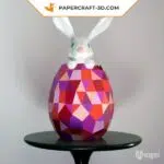 Papercraft 3d lapin de Pâques