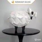 Papercraft 3d mouton, weergave 3
