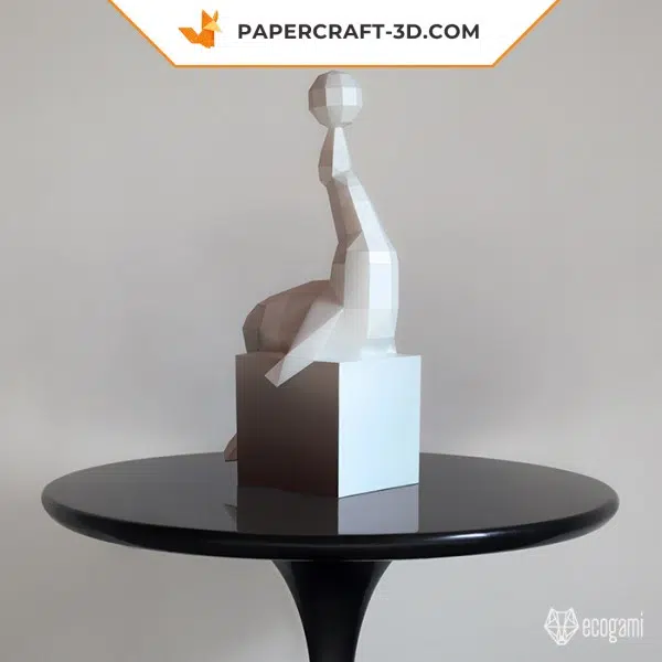 Papercraft 3d otarie, weergave 3
