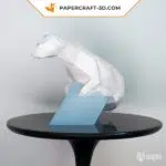 Papercraft 3d ours polaire