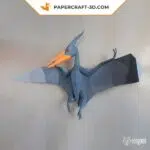 Papercraft 3d ptérodactyle, weergave 2