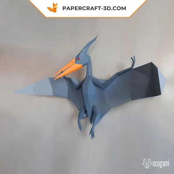 Papercraft 3d ptérodactyle, weergave 2