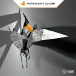 Papercraft 3d ptérodactyle, weergave 4