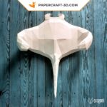 Papercraft manta ray in 3D origami