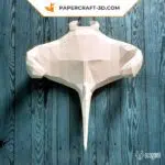 Papercraft 3d raie manta, weergave 2